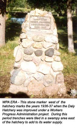 WPA ERA - This stone marker  west of  the 